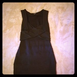 Express Black Bandage Dress